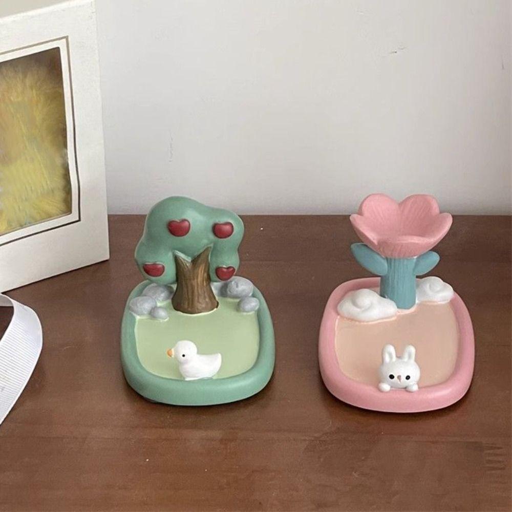 Phone Support Resin Phone Holder Tulip Cell Phone Bracket Mobile Phone Stand  Desktop Ornaments