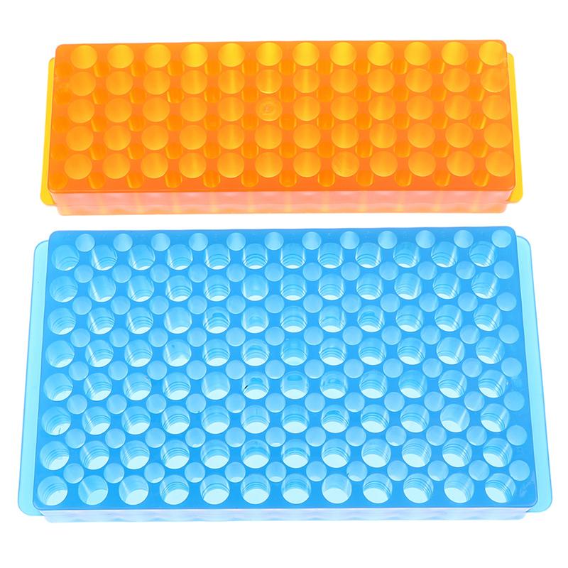 Kiváló minőségű 60 férőhelyes centrifugacső tartó állvány kettős felhasználású dupla paneles 0,5 ml/1,5 ml