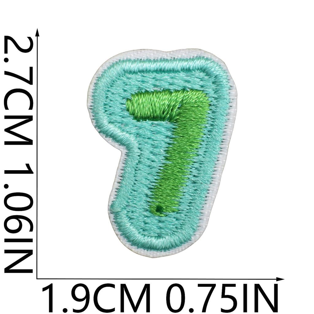 English Letter Embroidery Cloth Sticker Small Size Diy Pendant Decorative Patch Sticker Love Star Letter Embroidery Chapter Boy