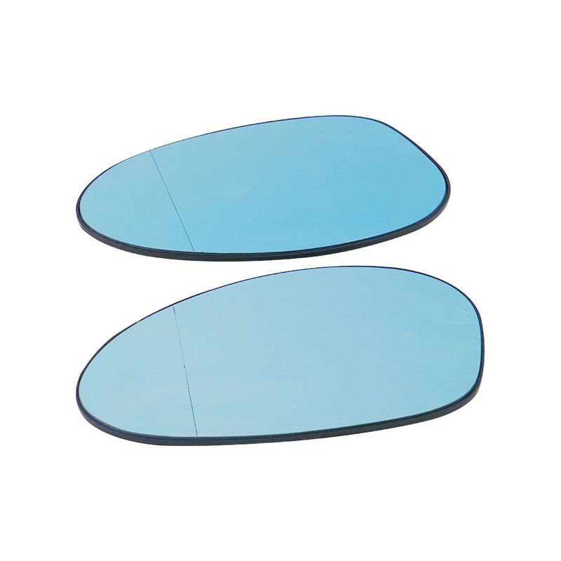Car Rearview Wing Mirror Glass Heated Blue, for BMW E46 E90 E87 E92 E93 E91 E81 E82 E88, Replace for 51167145267,51167145268