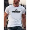 Trendy Printed Men's Round Neck T-Shirt Summer Casual Versatile Top