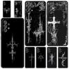 Cyber Sigil Cross Line Phone Case For Samsung Galaxy A15 A13 A51 A71 A41 A31 A21S A03S A05 A35 A55 A23 A25 A33 A53 A73 5G Cover