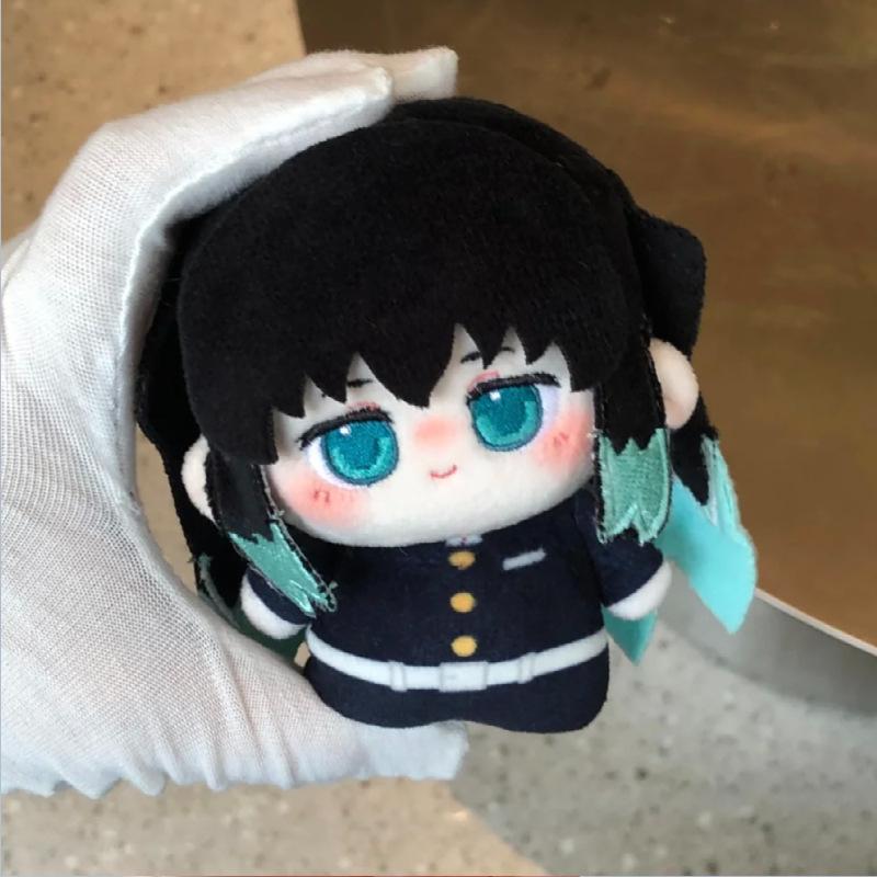 10cm Anime Demon Slayer Kimetsu No Yaiba Plush Kamado Tanjiro Agatsuma Zenitsu Hashibira Inosuke Tomioka Giyuu Pendant Doll Toys Cuddly Stuffed Fluffy