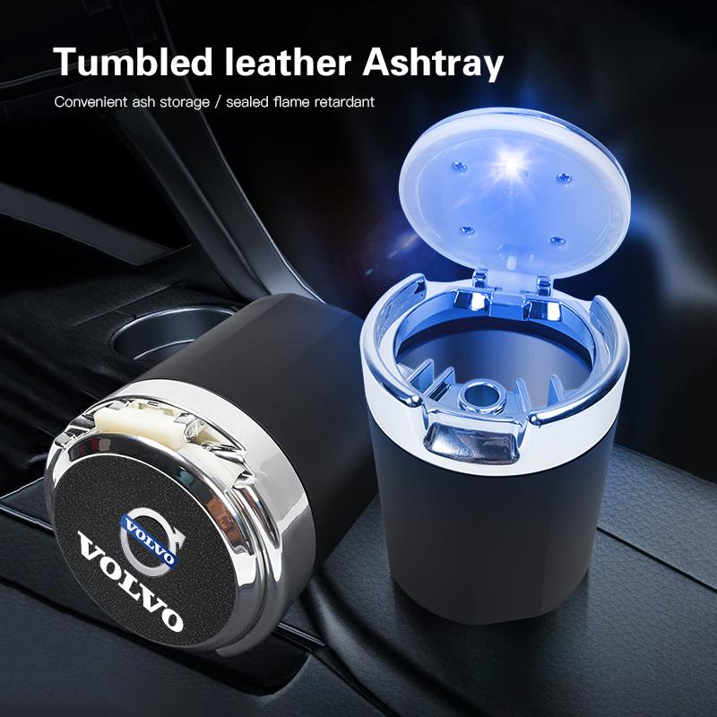 Volvo Car Interior Ashtray Smoke Ashes Storage Cup Accessories For Volvo XC90 V90 V60 XC60 V40 EC40 EX40 S80 S60 S90 C40 XC40 V7