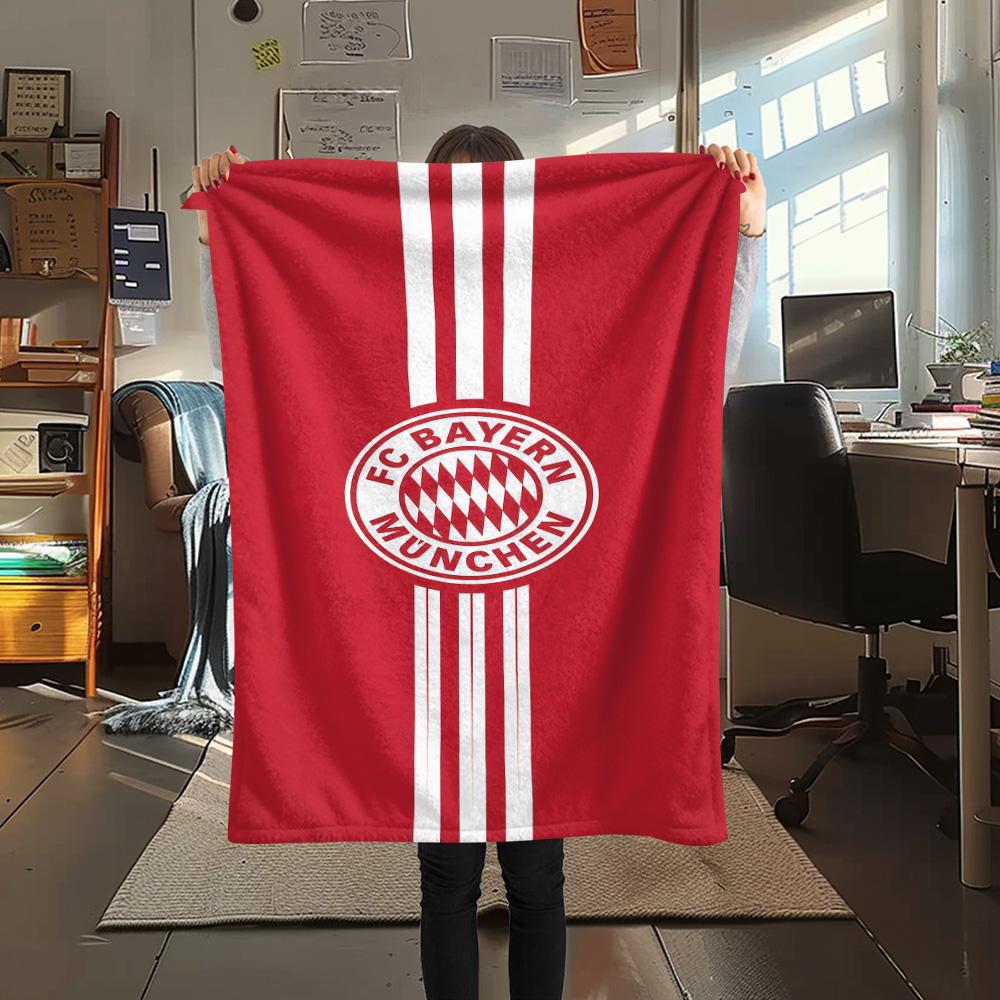 Bayern Print FlAannel Blanket, High Quality Comfortable for All Seasons, Home Decor, Warmth and Comfort