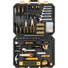 DEKOPRO 208 Piece Tool Set,General Household Hand Tool Kit, Auto Repair Tool Box with Plastic Toolbox Storage Case