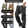 2026 Men's Summer Casual Workwear: Thin European & American Style Drawstring Multi-Pocket Pants