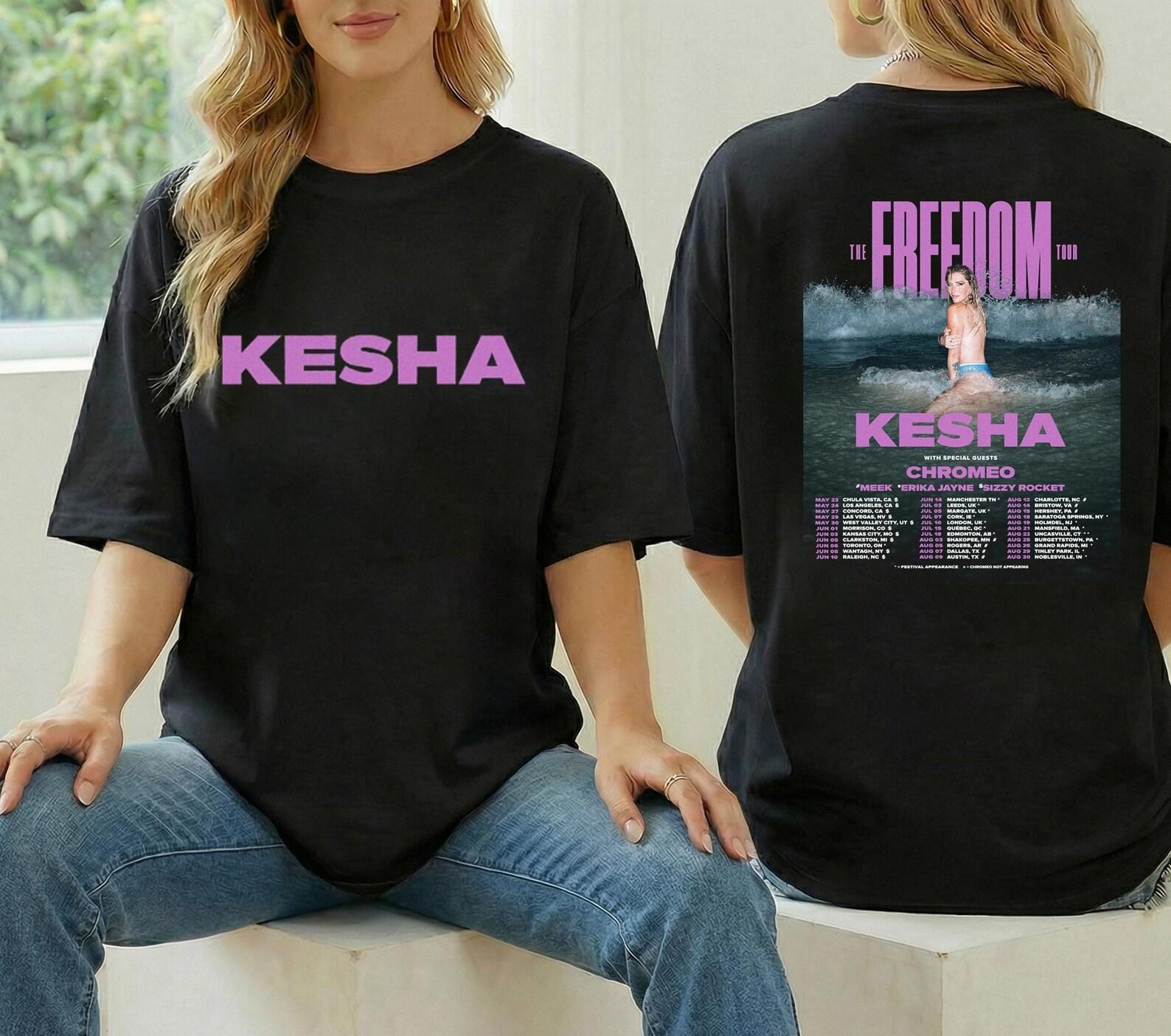 Kesha Concert Apparel, Kesha The Freedom Tour 2026 Shirt, Kesha Fan Gift, Kesha Graphic Shirt, Kesha Merch, Kesha Tour 2026 Shirt, Kesha Tee S