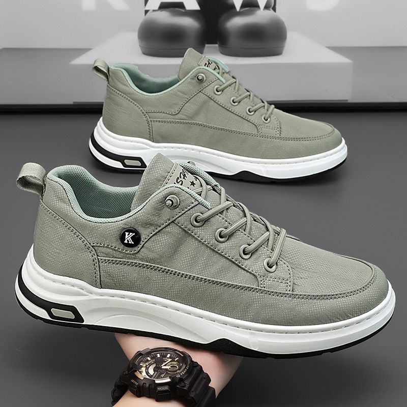 Fashion Man Shoe With Laces Gray Spring Autumn Sneakers High Quality Fashion 2025 Low Price Classic Original Hiking Casual Shoes for Men