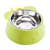 Dog Food Bowl Stainless Steel Cat Bowls Single Bowl Fog Dog Feeding Drinking Water Container Neck Protector Bowls Dogs Feeders