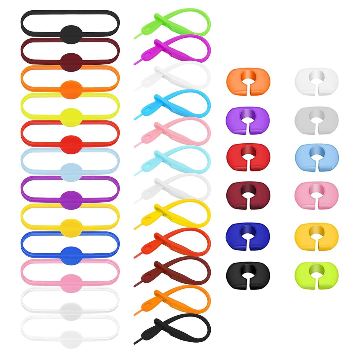 

36 шт. многоразовых силиконовых подвесок для бокалов вина, маркеров для напитков, полосок для бутылок, стеклянных идентификаторов для бара, вечеринки, коктейля, шампанского