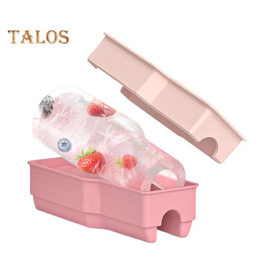 Silikonowa forma do kostek lodu do kubka 20-40 oz, konstrukcja pustego cylindra, forma do lodu z pokrywką, bez BPA, wielokrotnego użytku, do robienia kostek lodu do kubka H2.0