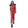 Women Fashion Casual Thick Hot Snowboard Skisuit Outdoor Sports  Zipper Ski Suit