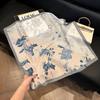 Silk scarf 71 * 71 imitation silk square scarf Korean atmosphere neck silk scarf flower pattern flower polka dot scarf