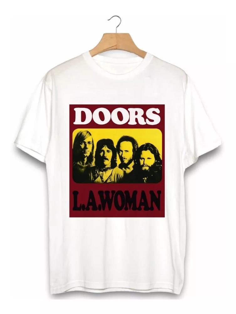 The Doors L.a. Woman Heavy Cotton White All Size Unisex Shirt Unisex T-Shirt S