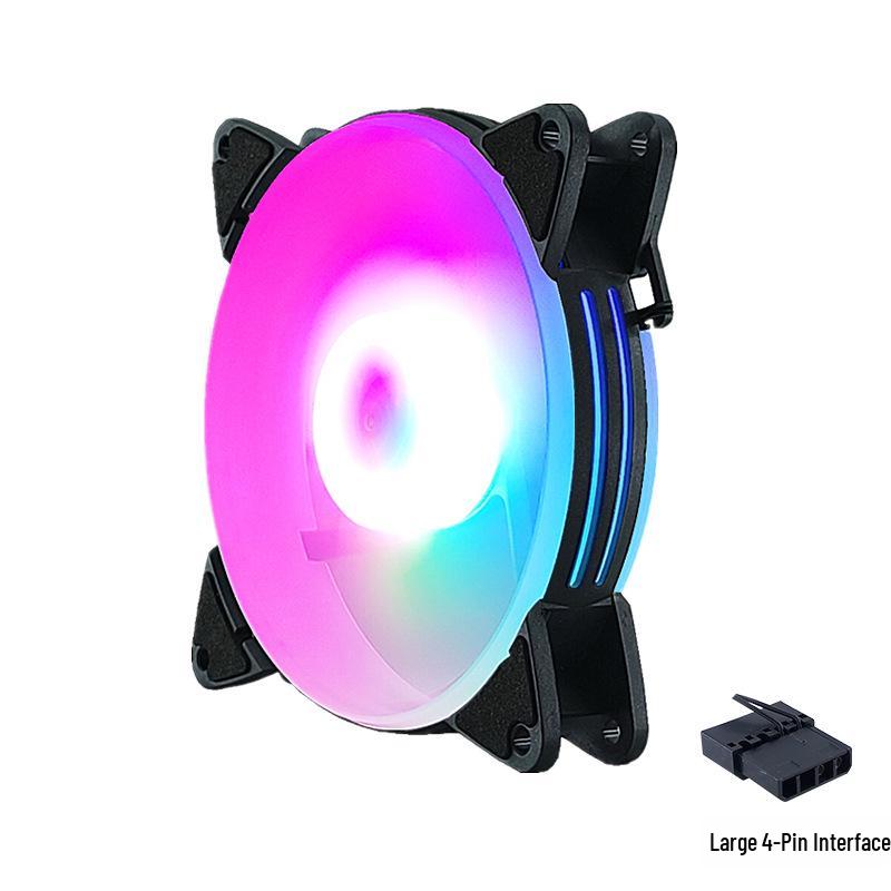 Silent LED 120mm 4-Pin Chassis Cooling Fan