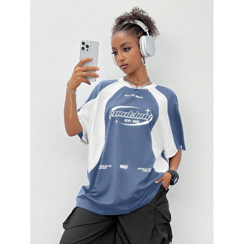 Mens Womens Casual Retro American Style T-Shirt Digital Print Slim Fit Short Sleeve Crew Neck Tee