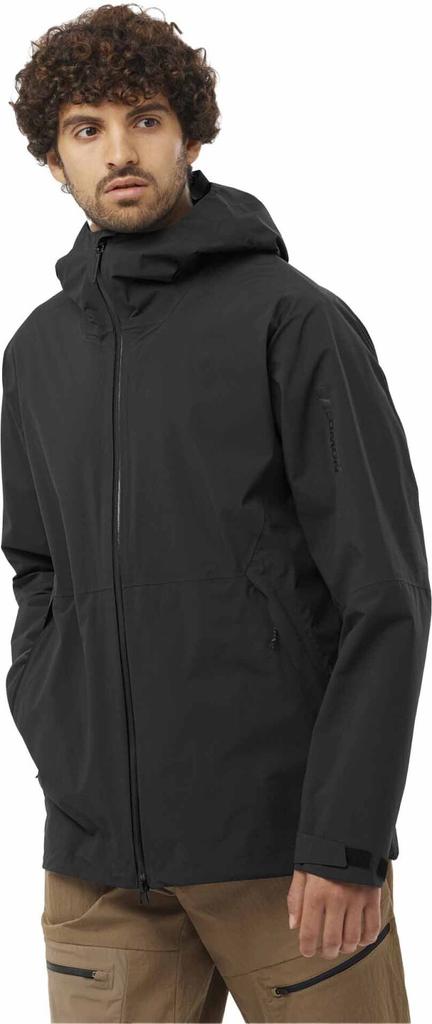 Salomon Outerpath 2.5L WP Jacket In Deep Black