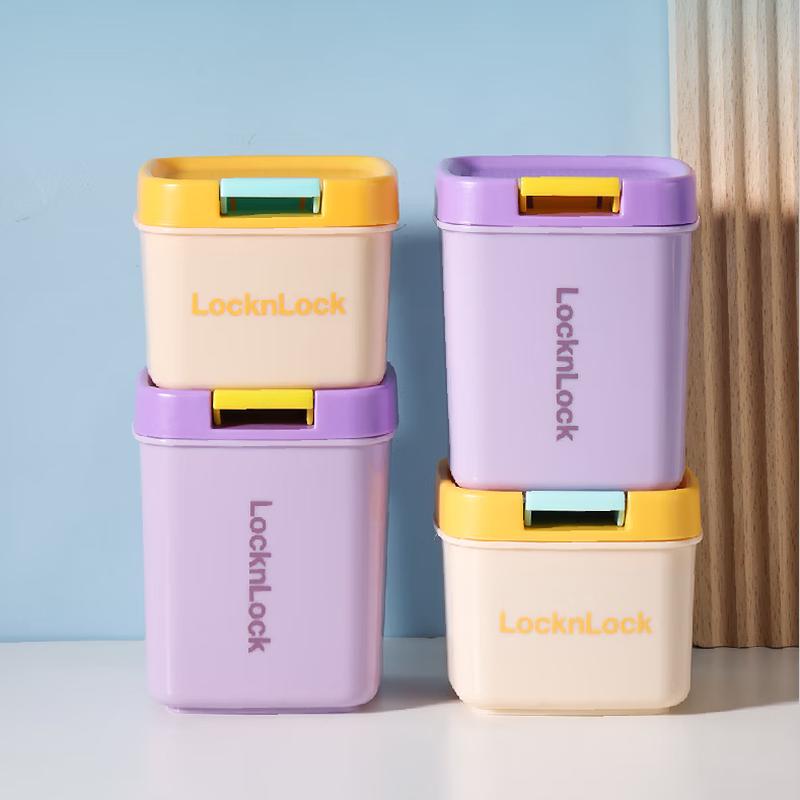 

LOCK&LOCK Colorful Macaron Playful Sealed Jars 4-Piece Set