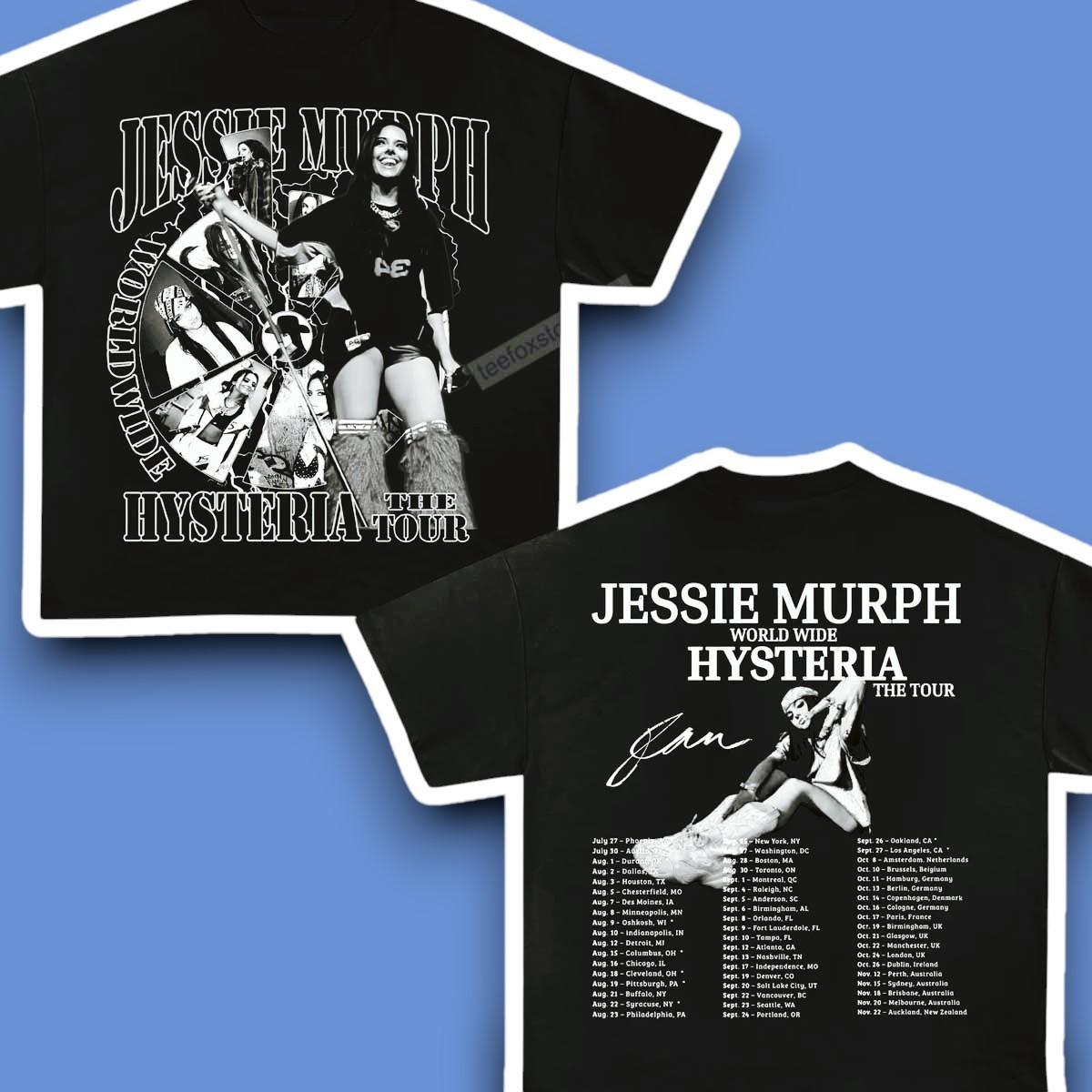 Jessie Murph Worldwide Hysteria Tour 2026 Concert Unisex Shirt All Size S-5XL XL