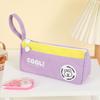 Large Capacity Triangle Stationery Bag Cartoon Storage Bag Wear Resistant Rabbit Pencil Bag  Women