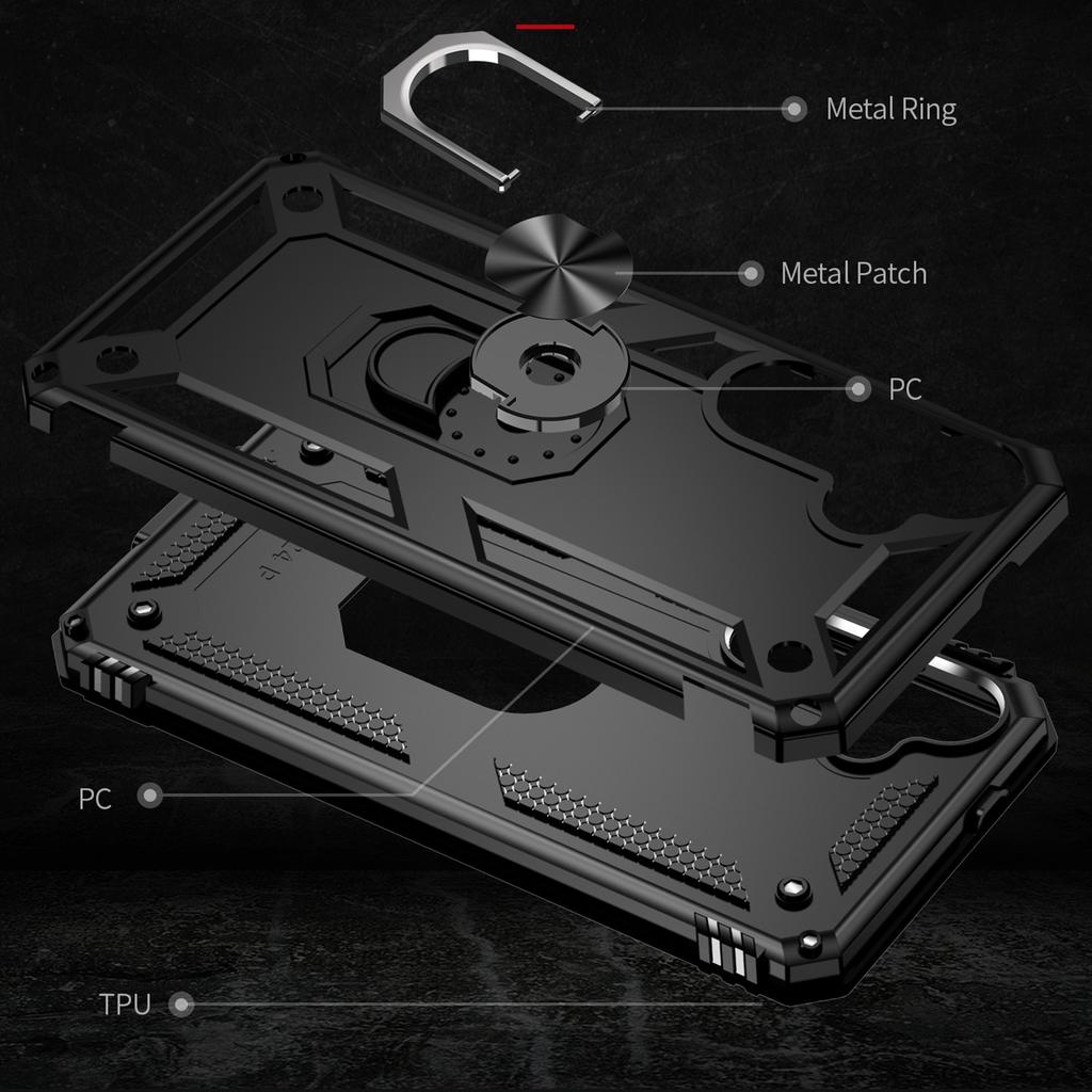 For Samsung Galaxy S24 Case Drop-resistant PC+TPU Kickstand Phone Protector