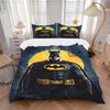 3pcs Batman Moonlight Bedding Set, Soft Polyester Duvet Cover and Pillowcases Machine Washable Seasons All Suitable & Guest Room Decor265