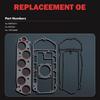 MS96410,MG264 Engine Cylinder Head Valve Cover Gasket(Top) Set Replacement for Acura for MDX Base 3.7L Sport Utility 2007-2013 for Honda for