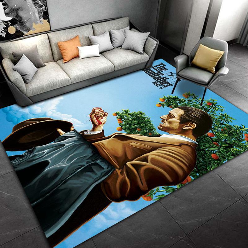 Classic Movies The-Godfather Carpet For Living Room Game Rugs Soft Floor Cartoon Rugs Bathroom Rug Mat Yoga Mat Home Decor Rugs