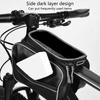 Soporte para Teléfono de Bicicleta Manillar Bolsa para Manillar Bicicletas de Montaña Bolsa para Tubo Superior Delantero Gran Capacidad Bolsa para Cuadro Delantero de Bicicleta
