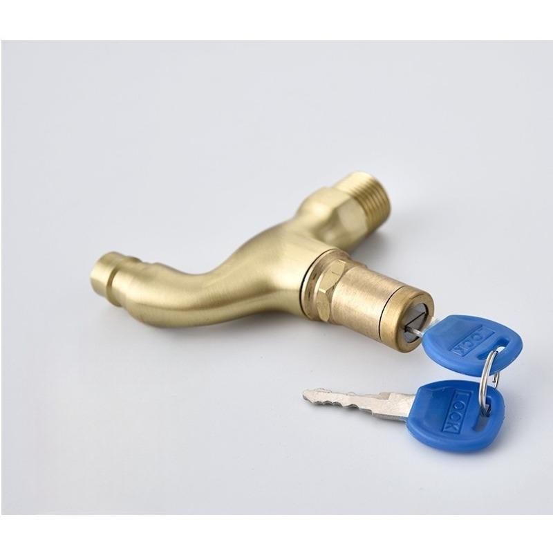 Anti-theft faucet 4 points Garden Balcony Water Tap Plastic Water Hose Quick Connector Single Cooled Watering Fittings Tool
