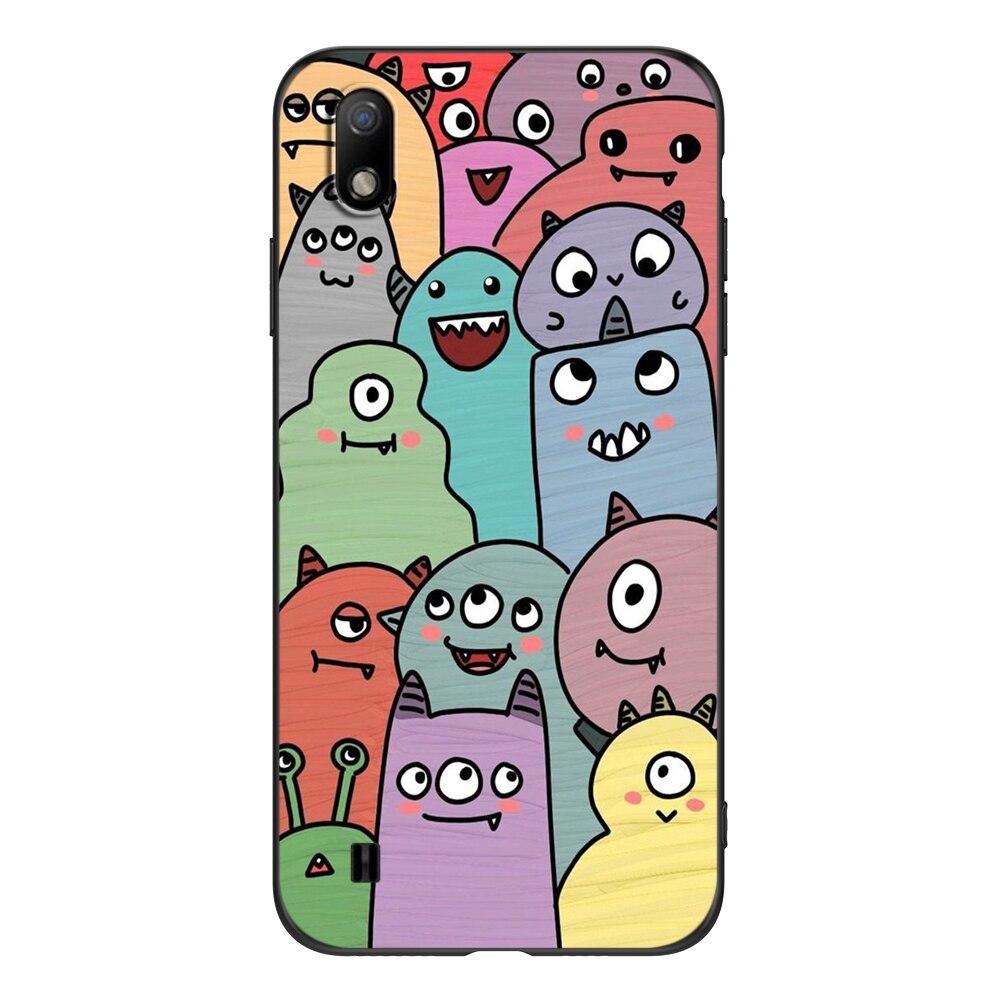 For ZTE Blade A7 2019 Phone Back Cover Black Tpu Case Cute Funy