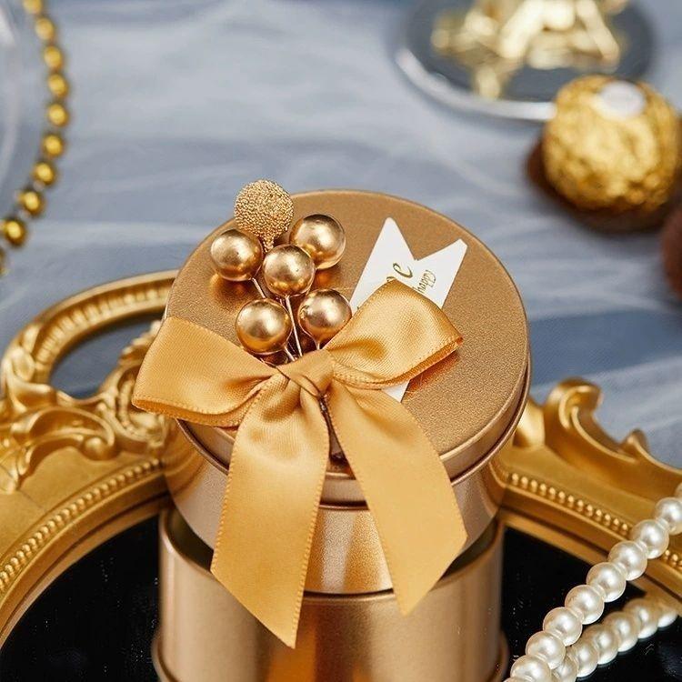 Set of 10 Creative Wedding Candy Tin Boxes - 2025 New Style, Iron, Free Shipping