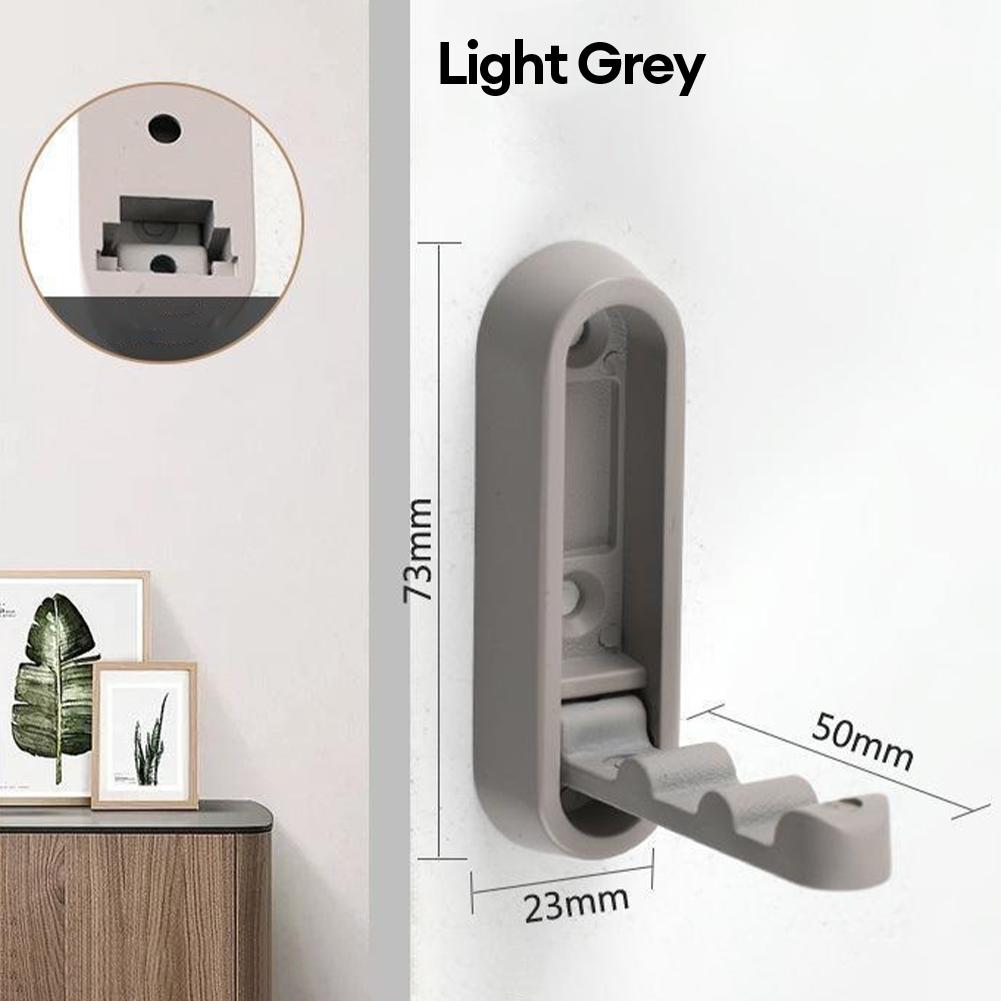 Wall Hooks Folding Towel Hanger Wardrobe Door Bathroom Hooks Invisible Clothing Hooks Multi-Purpose Coat Clothes Holder