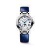 PrimaLuna Fases da Lua Mostrador Prateado 34mm Pulseira de Couro Automático Relógio Feminino (L8.126.4.71.2)
