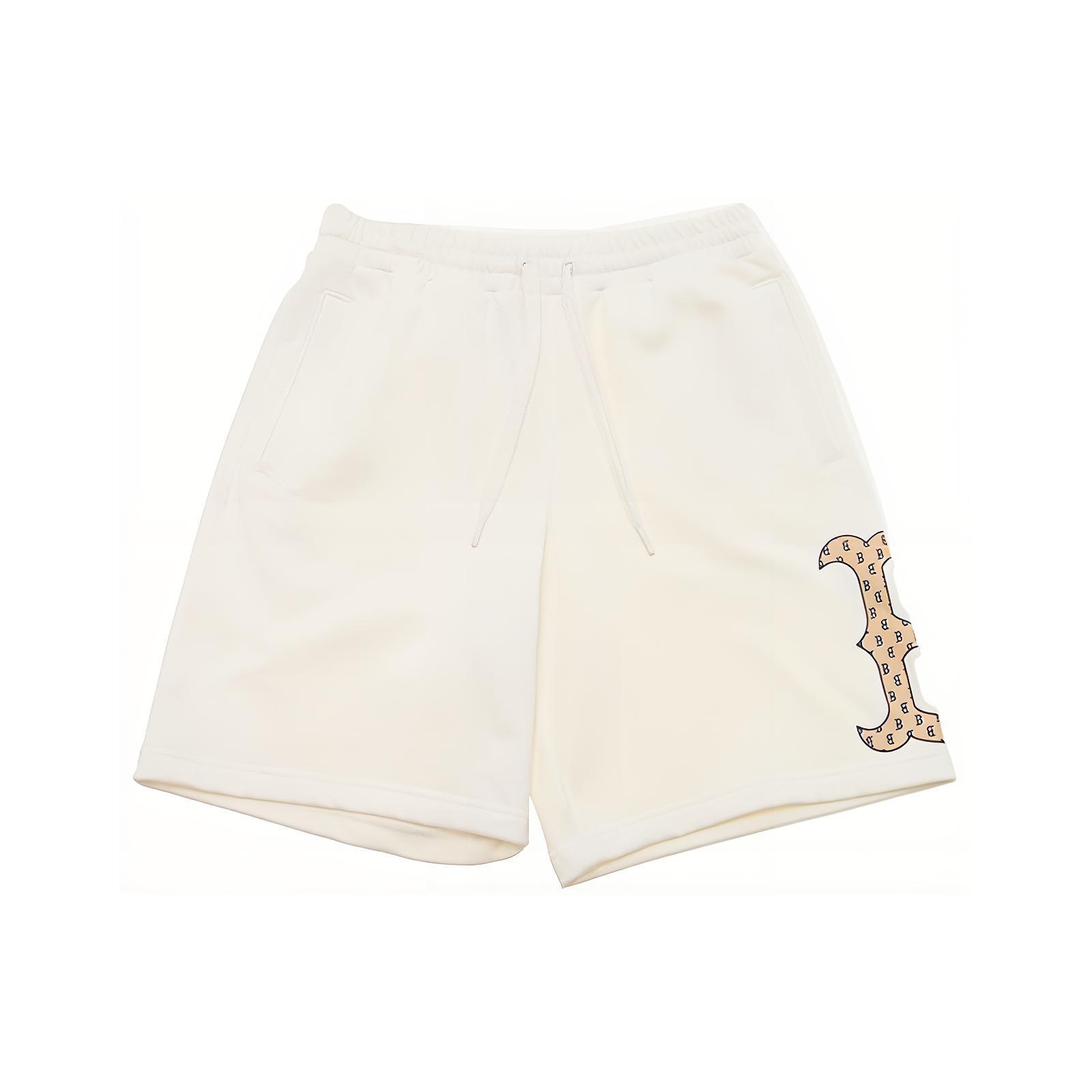 

New MLB Boston Red Sox Casual Shorts Unisex Cream 3ASPM0143-43CRS M