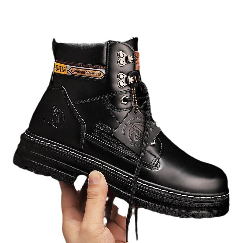 Autumn and winter Martin boots men's 2025 new men's shoes high-top British style tooling boots men's casual big head trendy boots