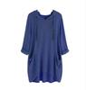 Spring Autumn Women's Hooded Solid Color Loose Long T-shirt Irregular Long Sleeve Pocket Pullover Top