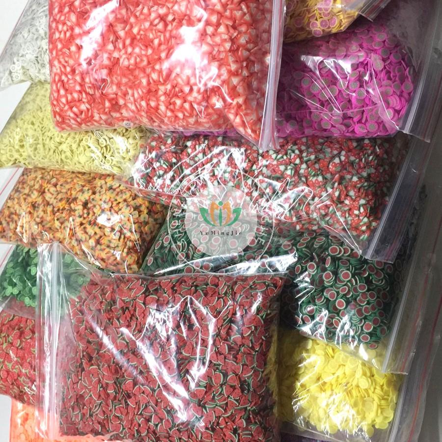 5mm Fruits Shape Christmas Halloween Sprinkles Polymer Clay Slices for Nail Slime Epoxy Resin Craft Diy