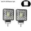 2pcs 4pcs 4inch 123W LED Light Bar Spotlight 12V 24V Car Work Light For Jeep Truck Boat Tractor ATV Offroad 4X4 Barra Mini LED