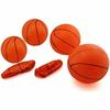 6 Adet 12cm Küçük Basketbol Pompalı Mini Çocuk Şişme Basketbol Topları Çocuk İç Mekan Dış Mekan Spor Oyuncak Basketbol Eğlence