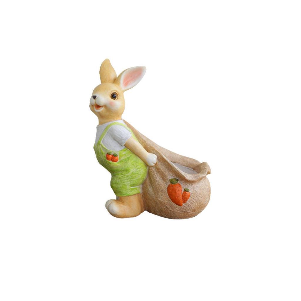 Cartoon Rabbit Flower Pot: Creative Outdoor Succulent Ornament for Gardens and Kindergartens