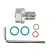 Piggyback Oil Drain Plug Stainless Steel Oversize Self Tapping Oil Pan Thread Repair Kit with O Ring M18.1‑1.5x15mm