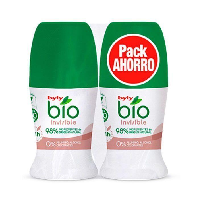 

Byly Bio Natural 0% невидимый шариковый дезодорант 2x50 мл