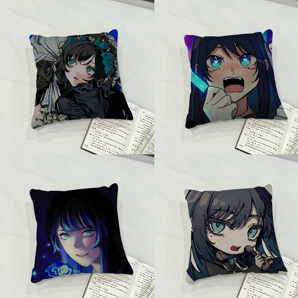 A-Ados-K-Kyogens-X Uta-s Pillow Case Cushion Cover Soft Cute Throw Pillow Case For Car Sofa Pillowcase Polyester With Zipper