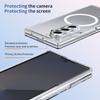 Ultra Thin Clear Magnetic Case for Samsung Galaxy Z Fold 7 with Anti-Privacy Tempered Glass Screen Protector