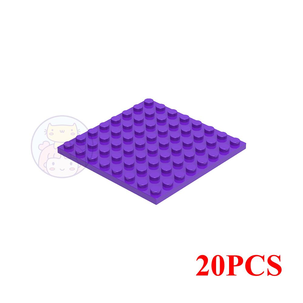 20PCS MOC 41539 Plate 8x8 Building Blocks Kit High-Tech Board House Bricks Particle DIY Idea Toys Children Birthday Kid Gifts