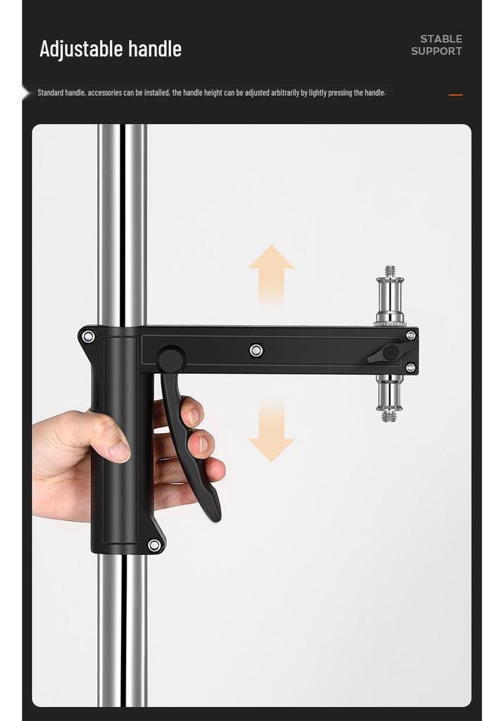Gun Handle Multi-Functional Photography Light Stand for Studio and Live Broadcast
