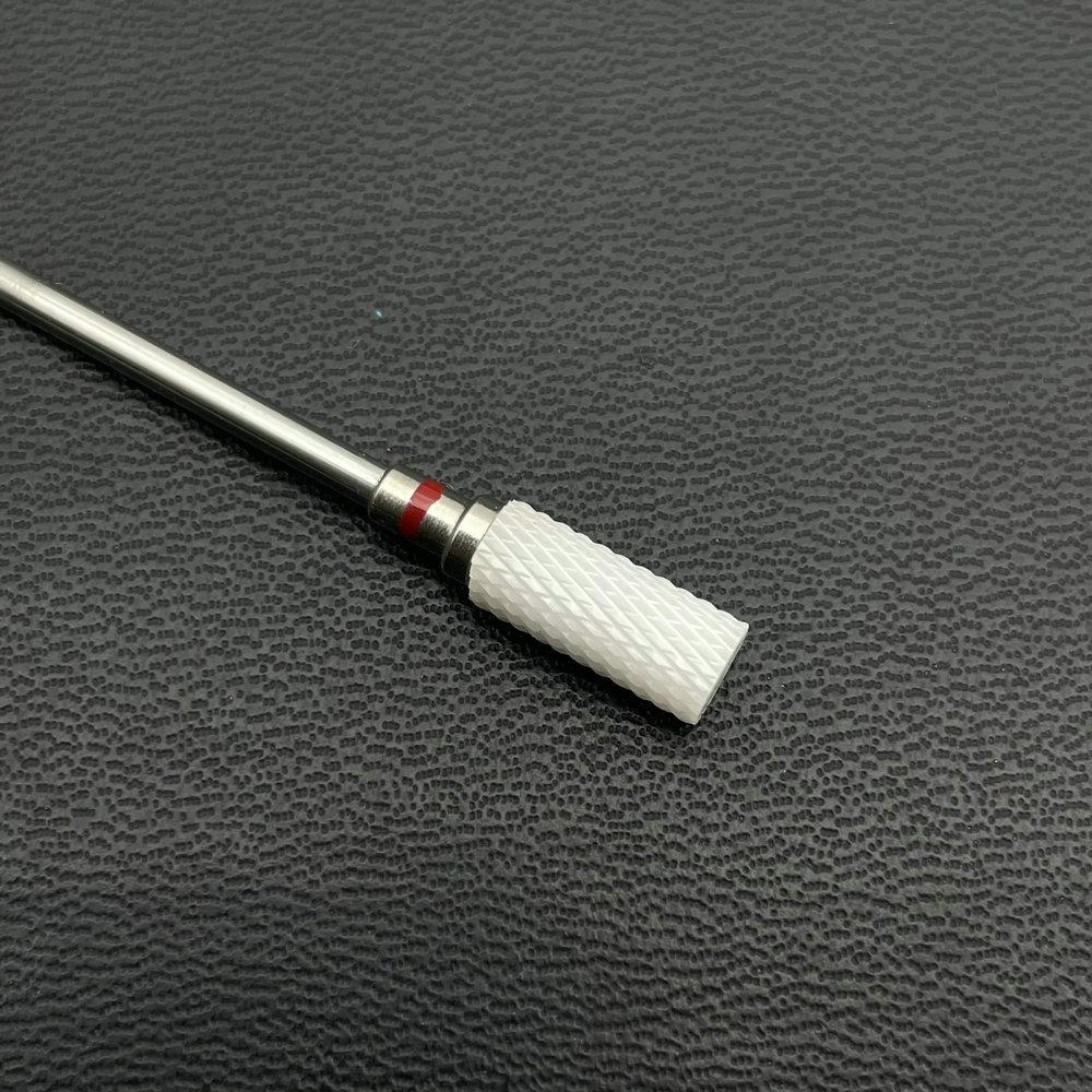 1Pc White Ceremic Nail Drill Bits Ceramic Cuticle Clean Bur Rotary Milling Cutters for Manicure Pedicure Dental Polishing Burs