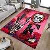 1PC Love Skull Extra Large Non Slip Floor Carpet, Office, Family, Studio   Large Area Rug Indoor Rugs, Bold Statement Piece